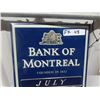 Image 2 : Vintage Bank of Montreal Number Calendar 18.5" x 12"