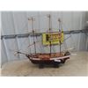 Image 1 : H.M.S Bounty Wooden Model Ship 40" x 80"