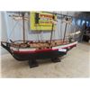 Image 2 : H.M.S Bounty Wooden Model Ship 40" x 80"