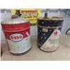 Image 2 : 4 Oil Pails : BA 20 Gal, (2) Esso 5 Gal, North Star 5 Gal