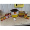 Image 1 : 8 Shell Cans : Oil, Grease & Outboard Motor Oil