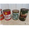 Image 2 : 7 Oil Quart Cans : Gulf, Co-op, Shell, Castrol