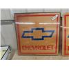 Image 2 : 3 Dealership Advertising Signs 24" x 24" - 2 Chevy 1 Olds - Paper Sign with Plexiglass Cover