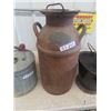 Image 2 : Cream Can With Brass Tag 6 Gal McClary, Gas Can & Coal Pail