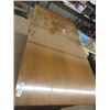 Image 2 : Oak Desk with Top Glass Protection 31" x 60" x 34