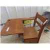 Image 2 : Vintage Wooden School Desk