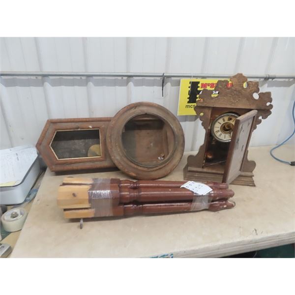 Gingerbread Clock, Table Legs, Housing of Regulator Clock