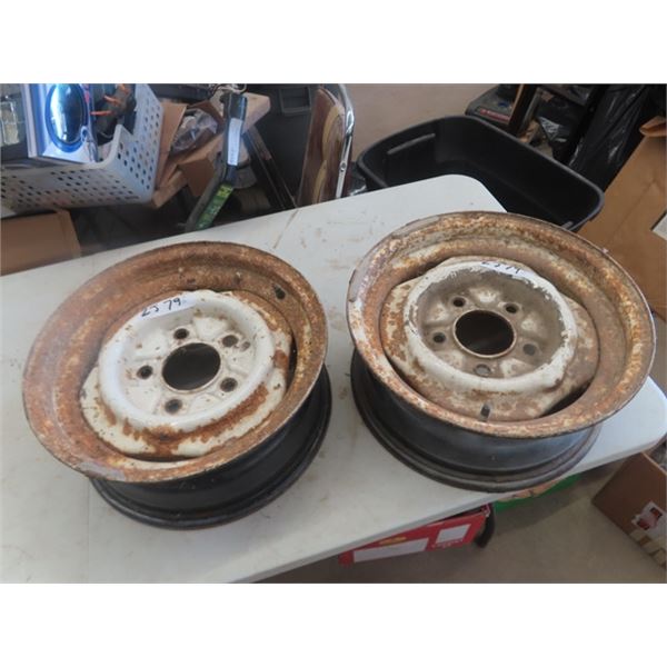 (2) 5 Hole Trailer/Truck Rims