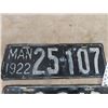 Image 2 : 2 MB License Plates ; 1) 1922, 1) 1935