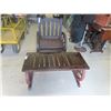 Image 2 : Wagon Wheel Chair with Matching Coffee Table