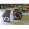 Image 3 : Wagon Wheel Chair with Matching Coffee Table
