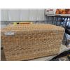 Image 2 : Wicker Chair & Wicker Trunk 19" x 32" x 16"