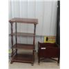 Image 1 : Open Shelf/Podeum 39"x20"X10"  & Magazine Rack 17" x 18" x 10"