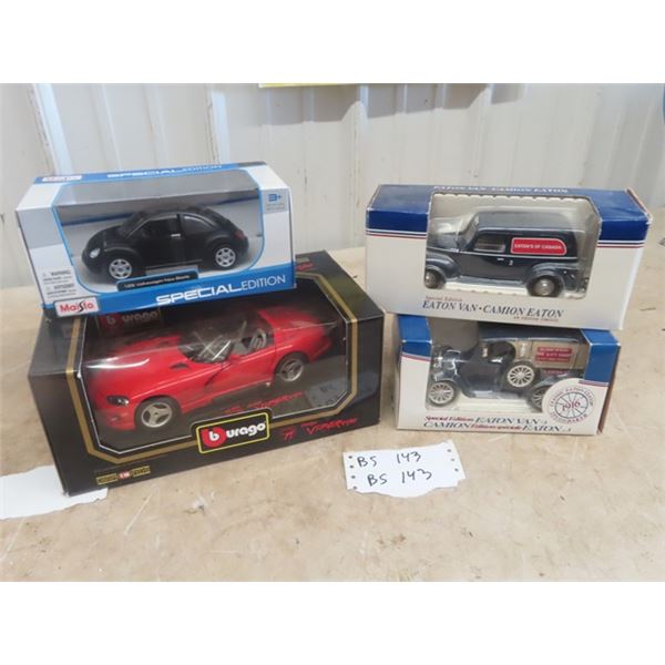 4 Die Cast Cars  - 2 Special Edition Eaton - ALL in Boxes