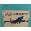 Image 4 : British Airways Worldwide Routes 37" x 60"