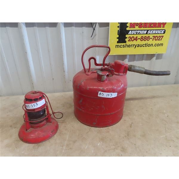 Deitz Lantern  & Gas Can