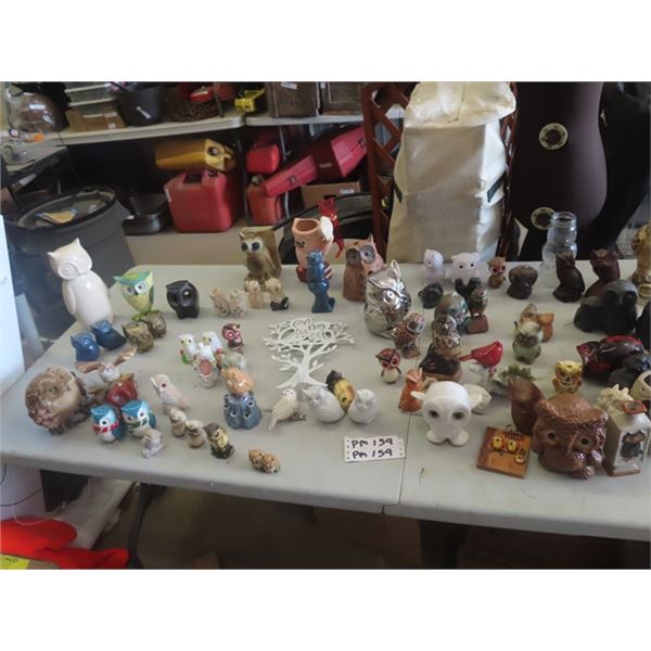 Owl Ornaments & Salt + Pepper Shakers