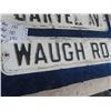 Image 2 : 3 Vintage WPG Metal EMbossed Street Signs: Lorne Hill Rd 6" x 30" , Garven Av 6" x 24" , Waugh Rd 6"