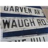 Image 3 : 3 Vintage WPG Metal EMbossed Street Signs: Lorne Hill Rd 6" x 30" , Garven Av 6" x 24" , Waugh Rd 6"