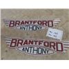 Image 1 : 2 Brandford Metal Sign 5" x 19"