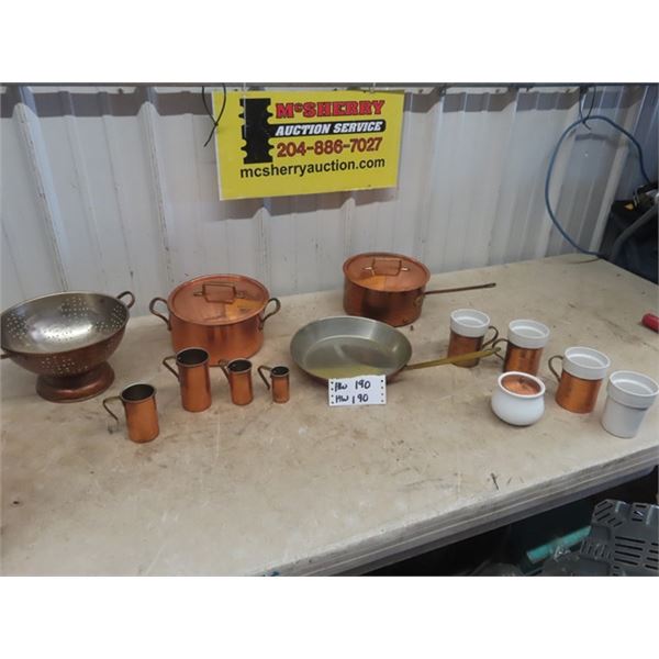 Copperware Pots & Pans