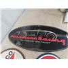 Image 2 : 5 Modern Metal Signs : American Racing, STP, Texaco, Phillips, Pontiac