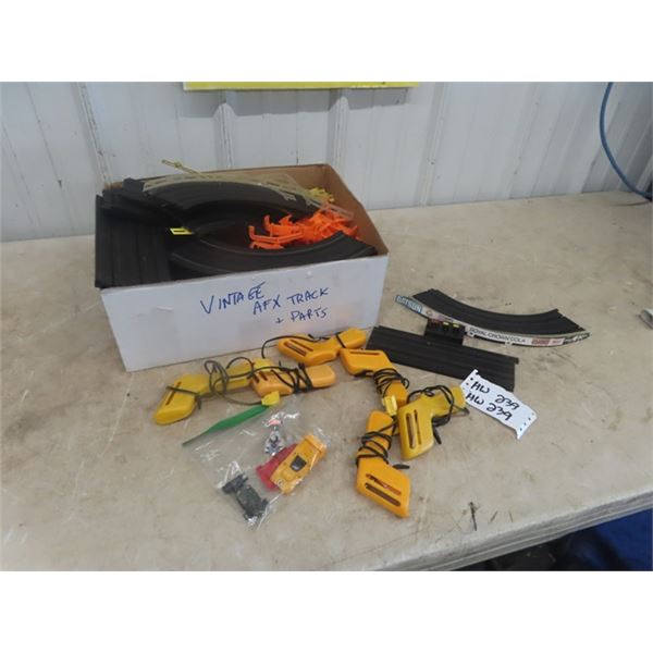 Vintage AFX Racecar Track & Accessories