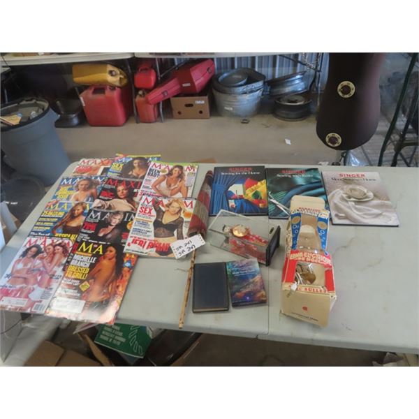 10 Maxim Magazines, Sewing Book plus more