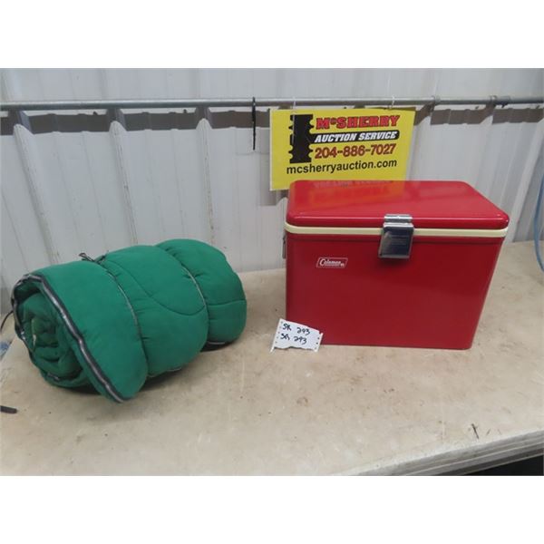 Coleman Picnic Cooler & Sleeping Bag