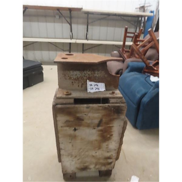 Anvil on Stand & Metal Box