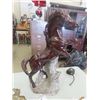 Image 3 : Various Horse Ornaments: Brass Porcelain, Copper - Biggest 25" Tall