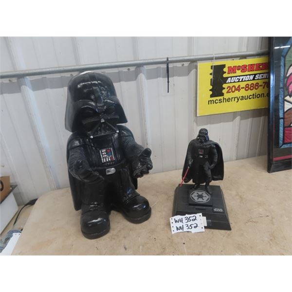 2 Darth Vadar Figurines - One with Sound