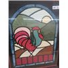 Image 2 : Vintage Framed Quilted Rooster Picture 11" x 30"