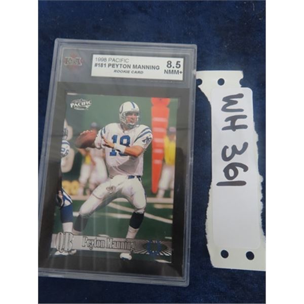 KSA Graded 8.5 1998 PAcific Peyton Manning Rookie Card