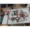 Image 1 : Grinder, Saw, Vice, Hay Knife, Wedge plus more