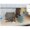 Image 1 : Wooden Crate , Water Pail, Store Scoop
