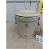 Image 3 : Medalta 5 Gal Crock wih Lid - Good Condition & 2 Small Cracked Crocks