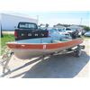 Image 2 : Lund 14' Aluminum Boat with Mercury 20 HP Outboard Motor & Yatch Club Trailer