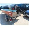 Image 3 : Lund 14' Aluminum Boat with Mercury 20 HP Outboard Motor & Yatch Club Trailer