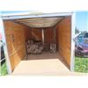 Image 8 : 2013 Becker 16' Enclosed Tandem Trailer with Draw Bridge Ramp Rear Door & Side Man Door - Serial