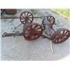 Image 1 : Set of 4 Steel Wheels+ Parts of Frame from Railway Station Wagon