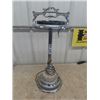 Image 1 : Chrome Ashtray Stand with Light Up Base