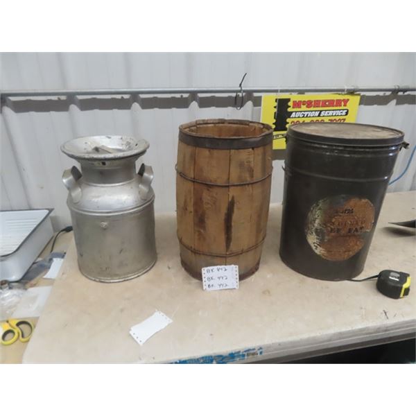 Cream Can, Nail Keg, Lard Can