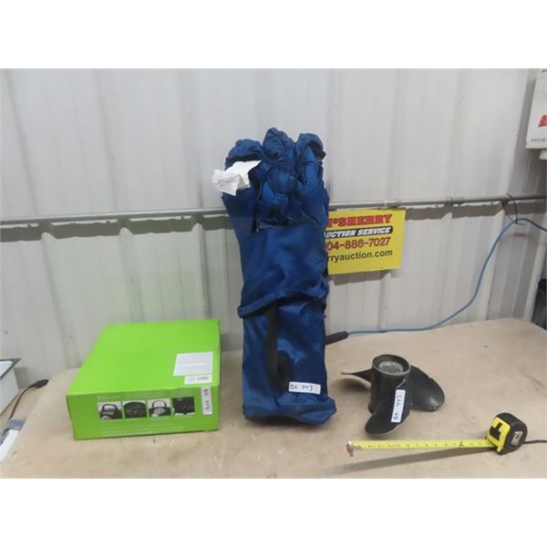 Folding Lawn Chair, New BBQ, Boat Propeller