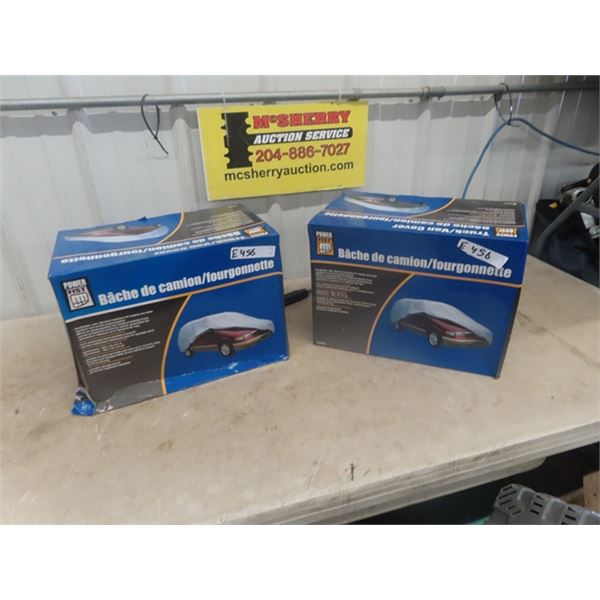 2 New Car Covers 189" x 76" x 61"