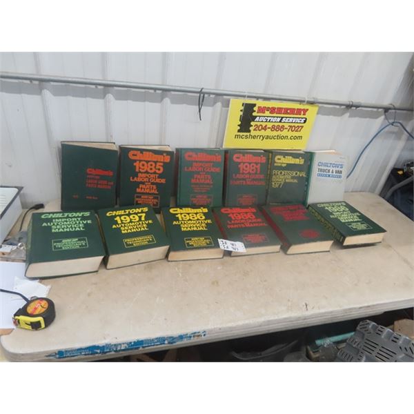 12 Chilton Books - 1970's - 80's