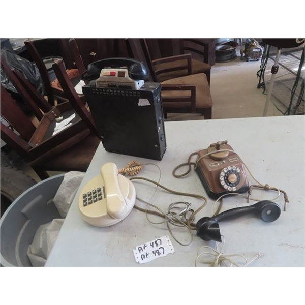 Early Car Phone, Rotary Phone, Desk Phone