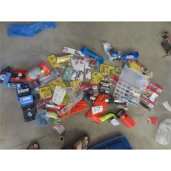 New Fishing Hooks, Lures, Lines , Marine Safety Kit, Fishing Reel, Rope