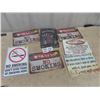 Image 1 : 7 Modern Metal Signs : No Smoking, Alcohol, Jack Daniels