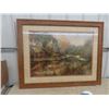 Image 1 : New Framed Print of Stream 35" x 44"